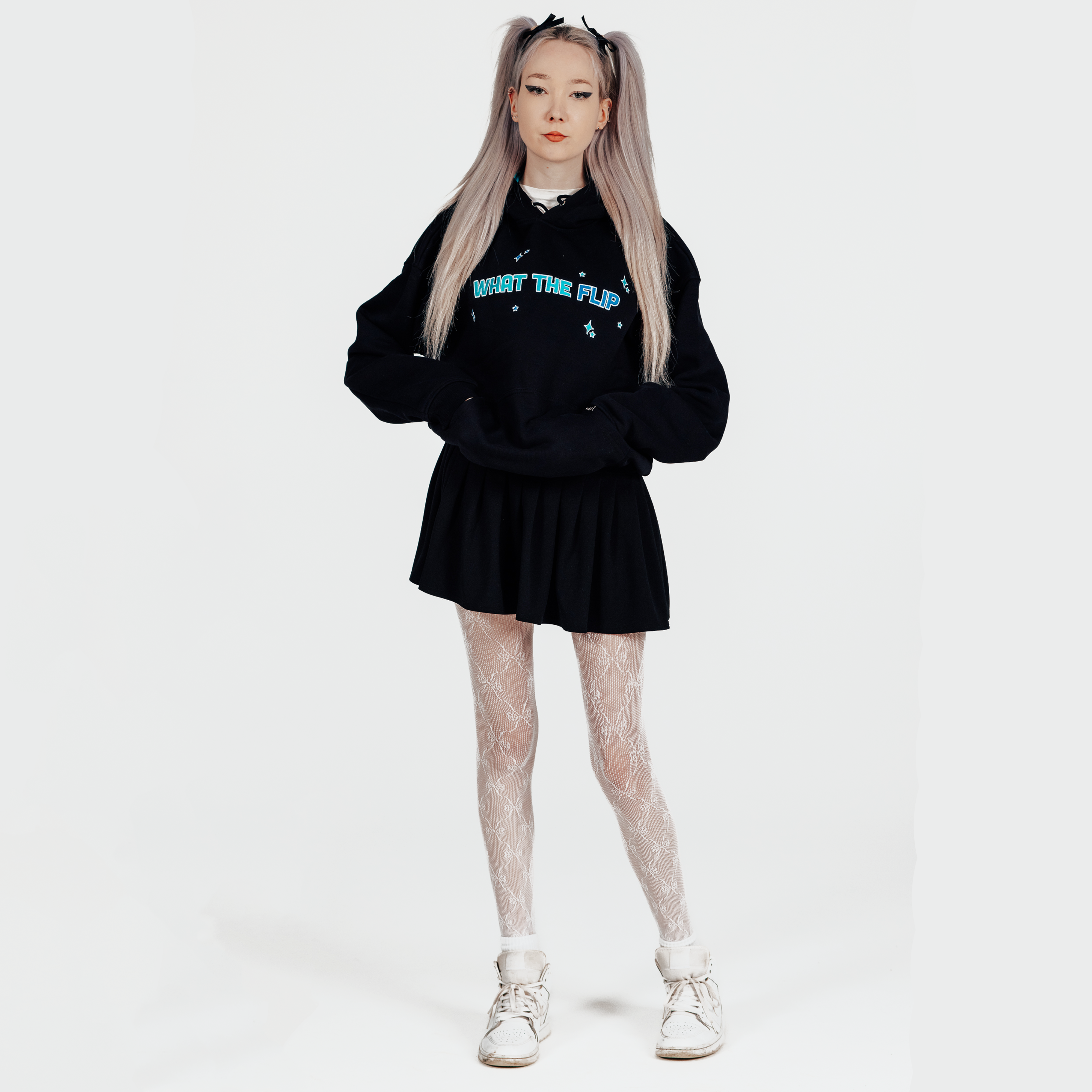 "WHAT THE FLIP" Oversized Hoodie