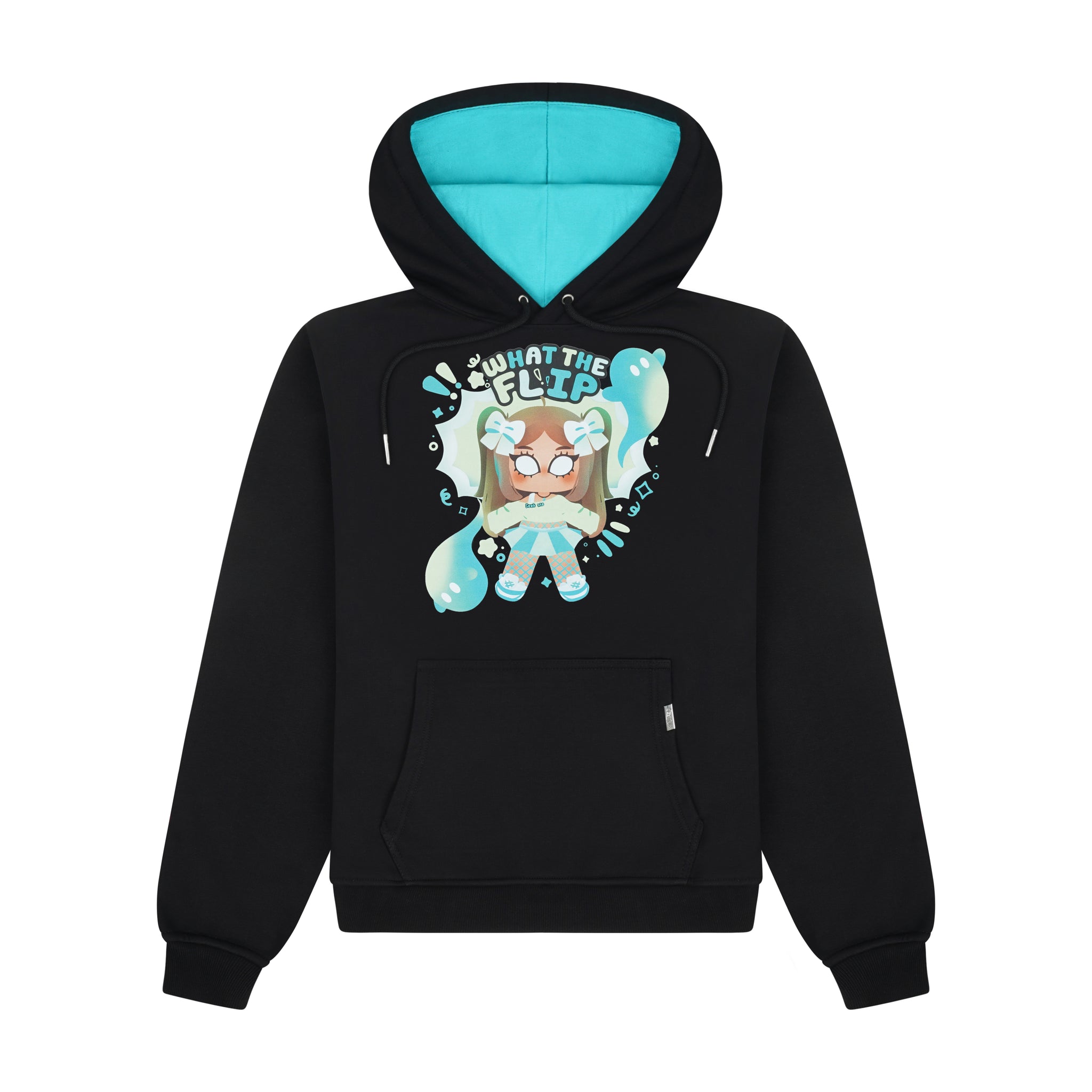 "WHAT THE FLIP" Graphic Hoodie