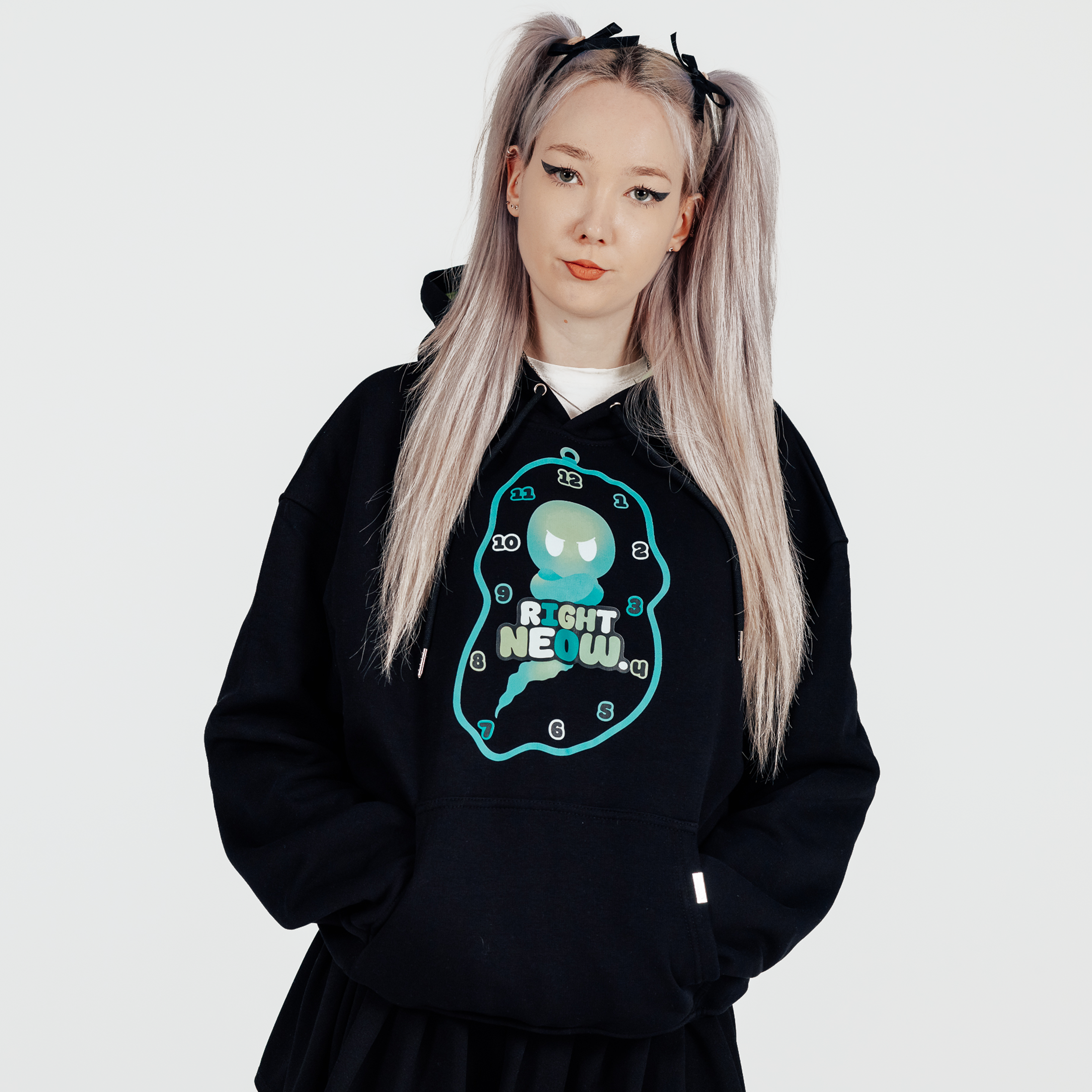 "RIGHT NEOW" Oversized Graphic Hoodie