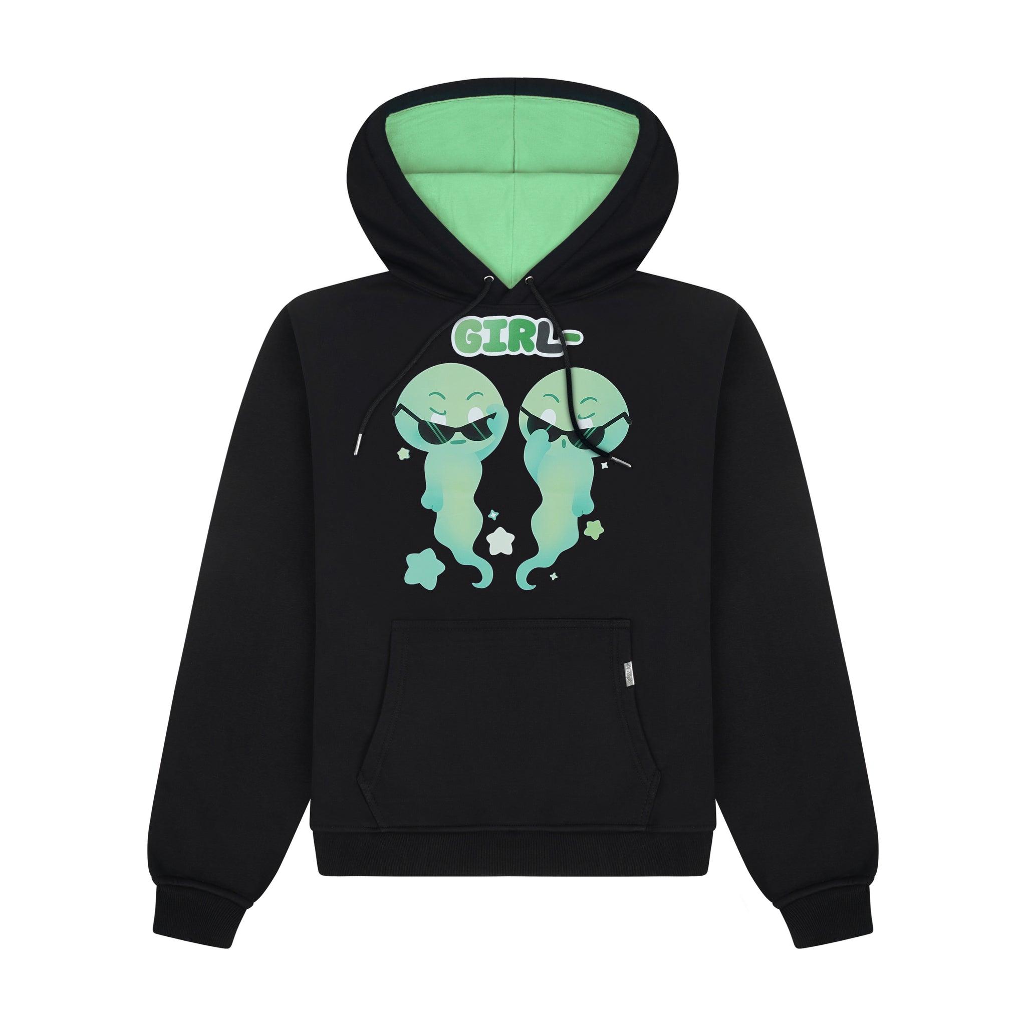 "GIRL-" Oversized Graphic Hoodie